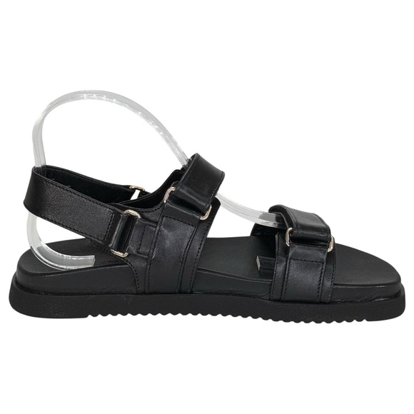 Steve Madden Mona Black Leather Slingback Womens Sandals Size 10M - Picture 5 of 14